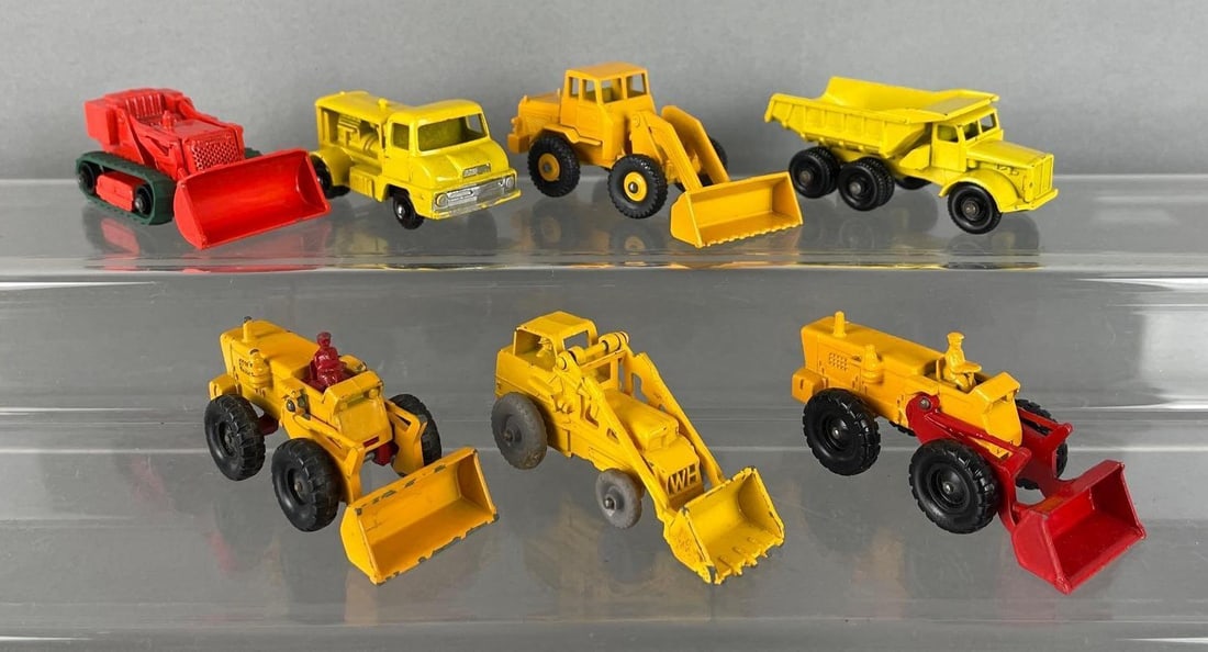 Group of Lesney Matchbox Die-Cast Earthmover Vehicles (1 of 4)