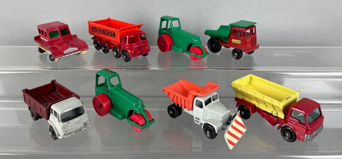 Group of Lesney Matchbox Die-Cast Trucks and Tractors (1 of 4)