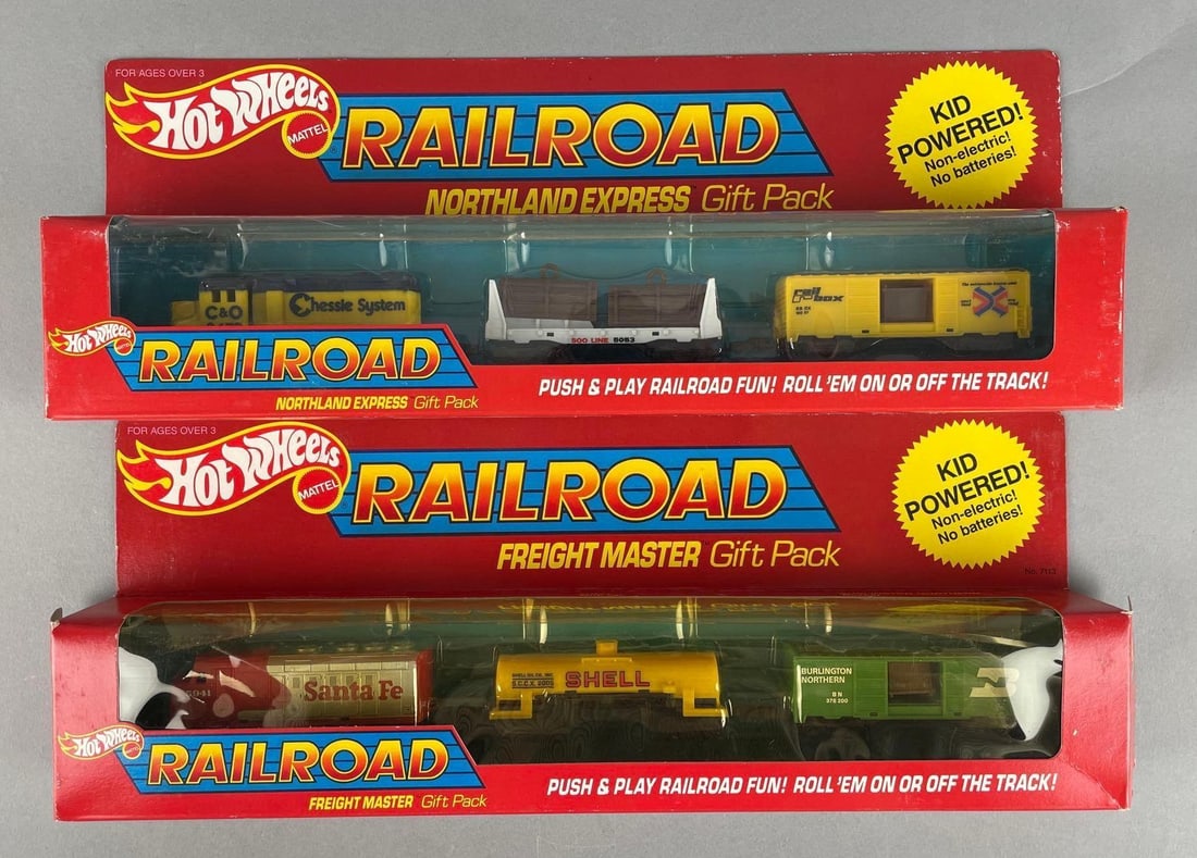 Group of 2 Mattel Hot Wheels Railroad Gift Packs (1 of 3)