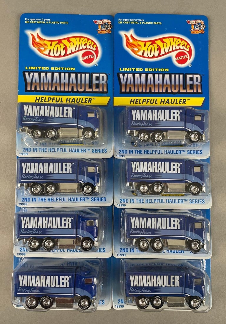 Group of Mattel Hot Wheels Yamahauler Die-Cast Vehicles: Limited edition, 1/64 scale