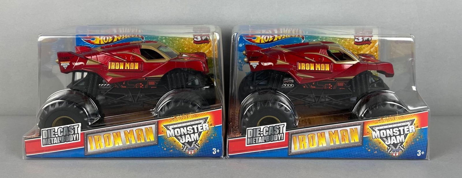 Group of 2 Mattel Hot Wheels Monster Jam Iron Man Die-Cast Vehicles (1 of 3)