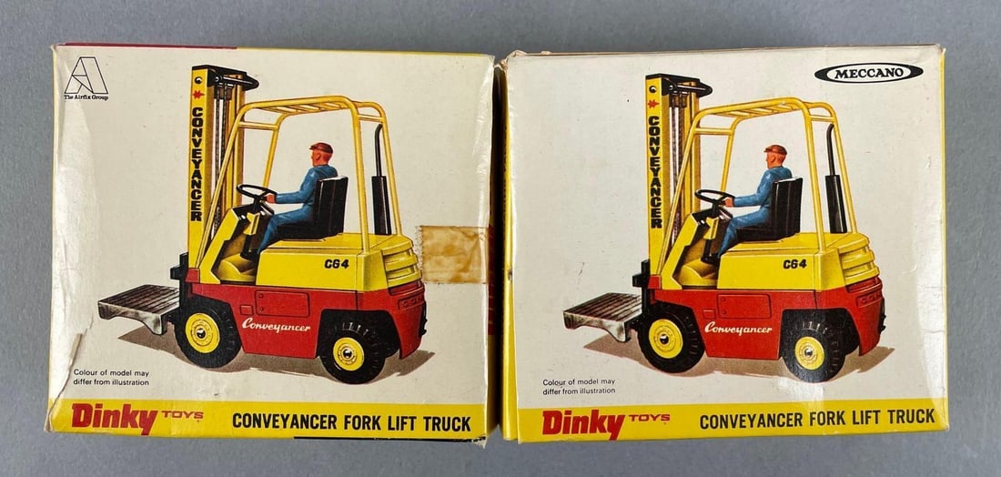 Group of 2 Dinky Toys Die-Cast Fork Lift Trucks (1 of 3)