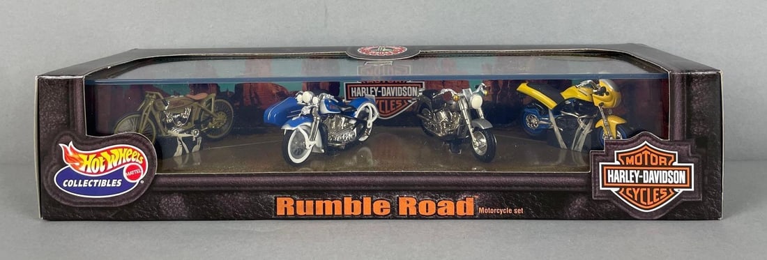 Mattel Hot Wheels Harley Davidson Die-Cast Motorcycle Set (1 of 3)