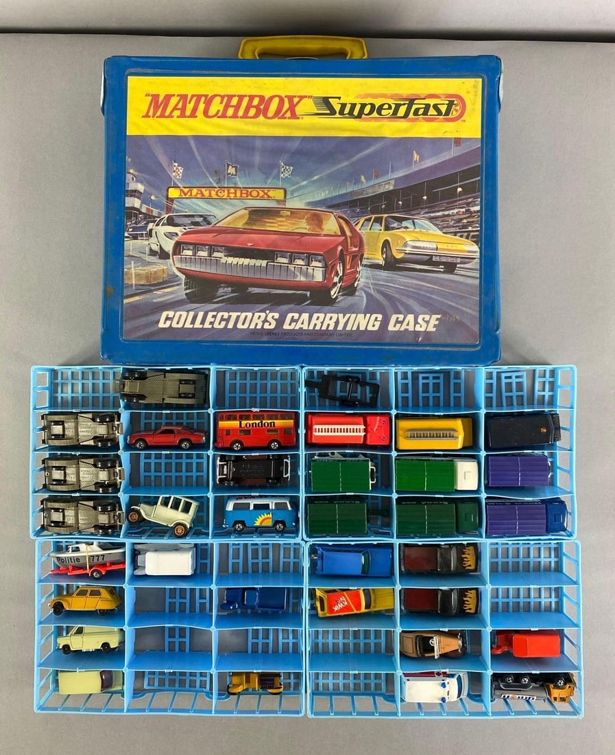 Group of Assorted Die-Cast Vehicles and Matchbox Collectors Case (1 of 3)