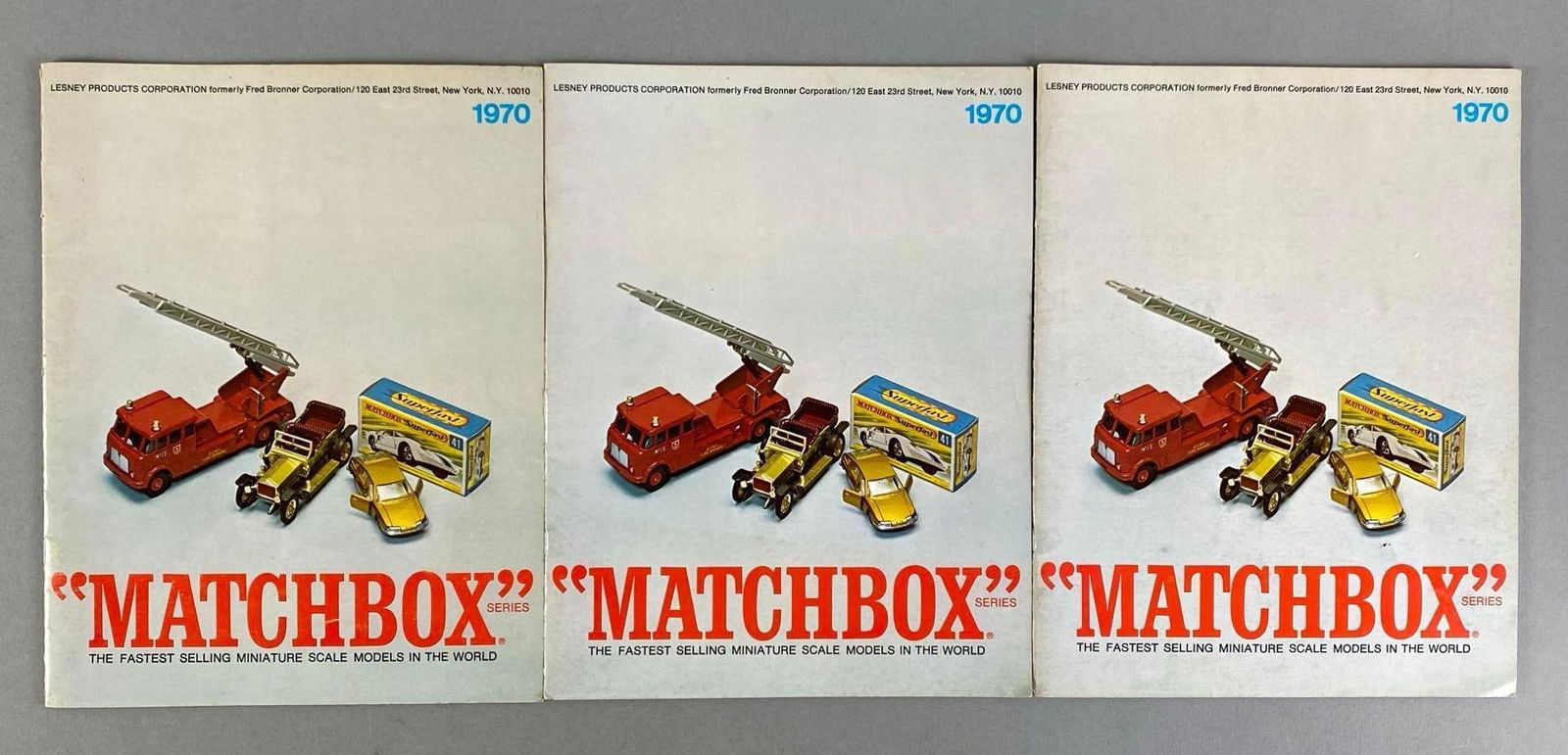 Group of 3 1970 Matchbox Catalogs (1 of 3)