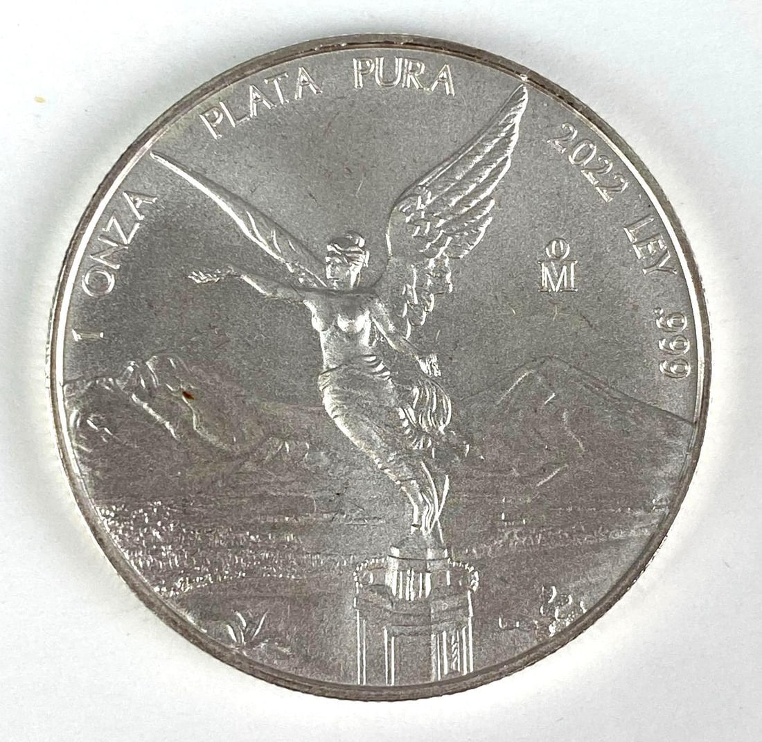 2022 Mexican Libertad 1 oz .999 Fine Silver Round: 2022 Mexican 1 oz .999 Fine Silver Libertad Coin