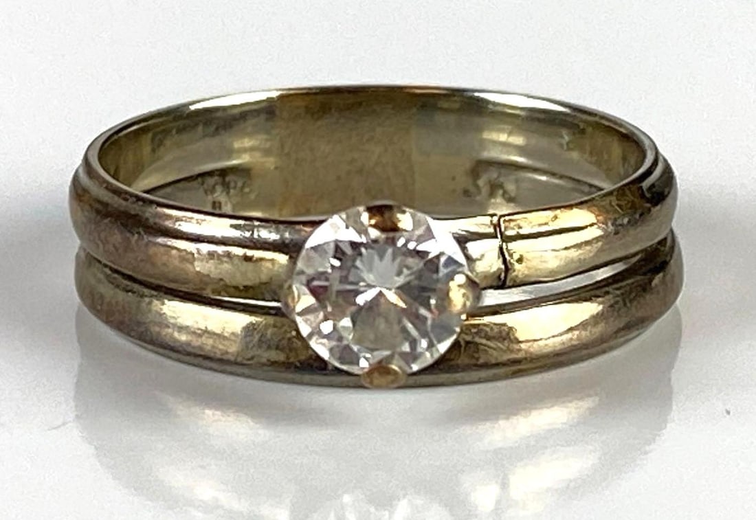 14K White Gold Diamond Wedding Ring Set (1 of 6)