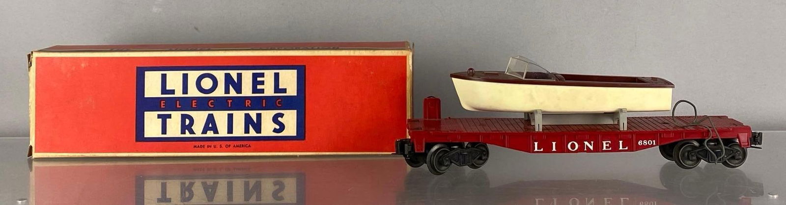 Lionel O Scale No. 6801 Flat Car with Boat (1 of 4)