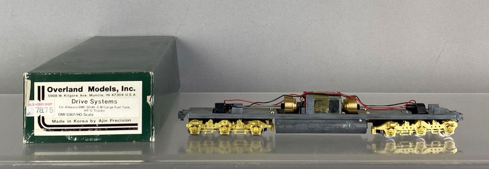 Overland Models HO Scale Arther?s EMD SD40 Drive System: Untested in original box, made in Korea, no chassis Included, measures 9? in length