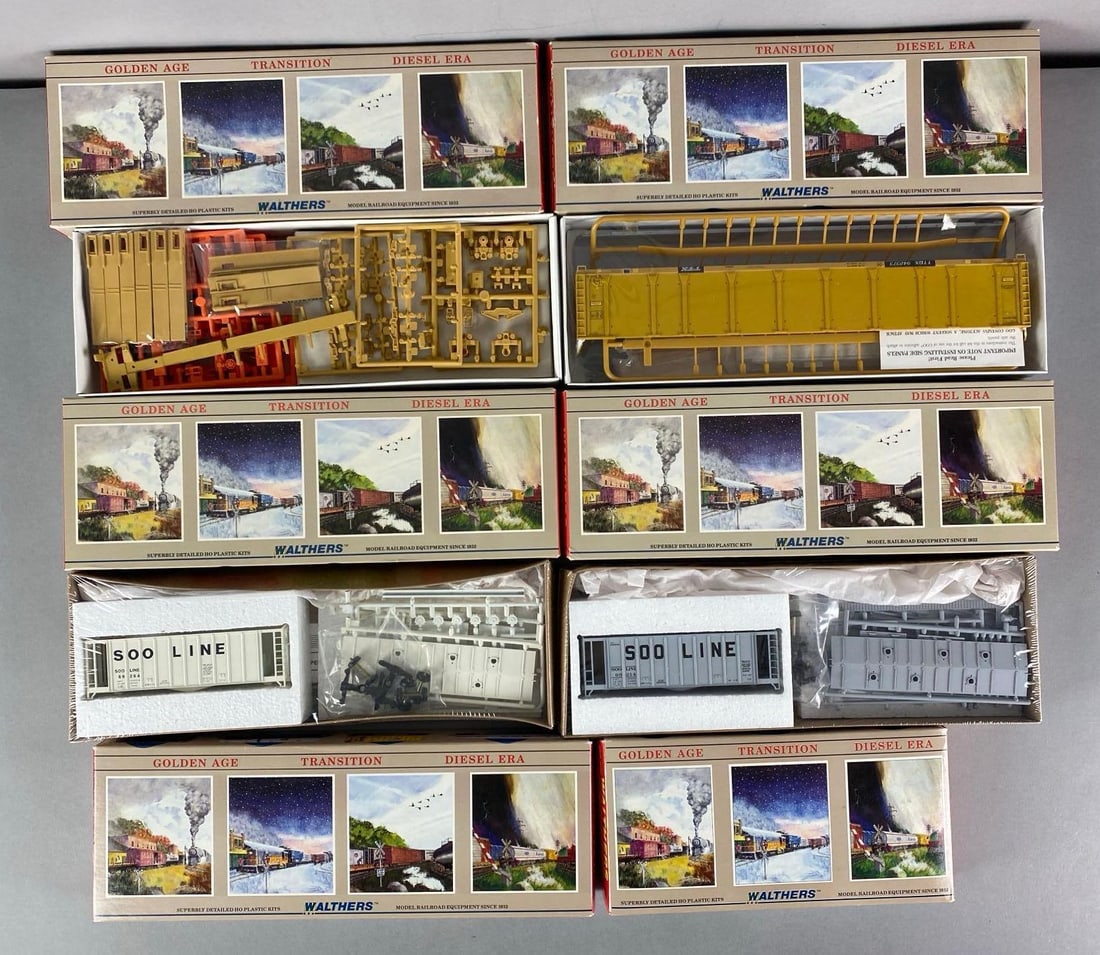 Group of Walthers HO Scale Train Car Kits (1 of 4)