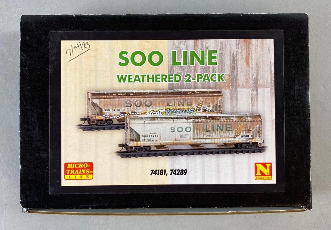 Micro Trains N Scale S00 Line Train Cars Weathered Two Pack (1 of 2)