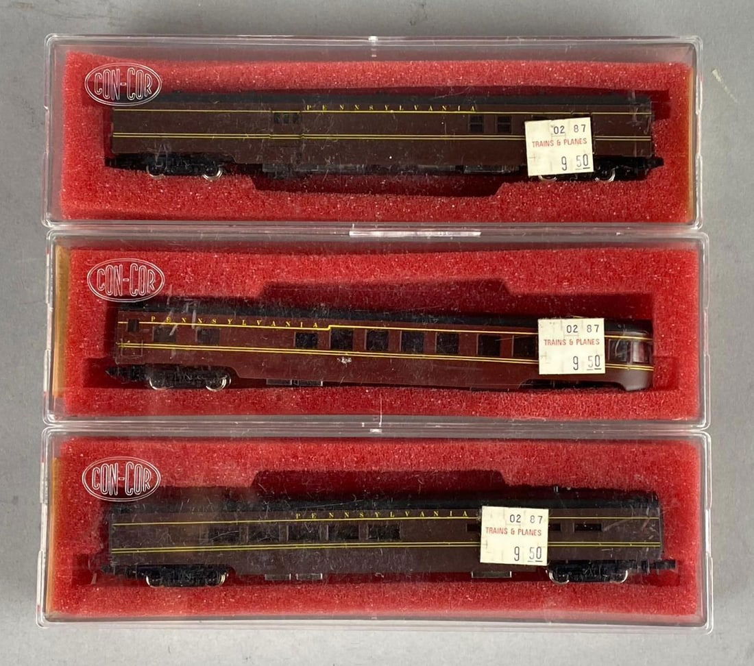 Group of 3 Con Car N Scale Pennsylvania Dinner Train Cars (1 of 2)