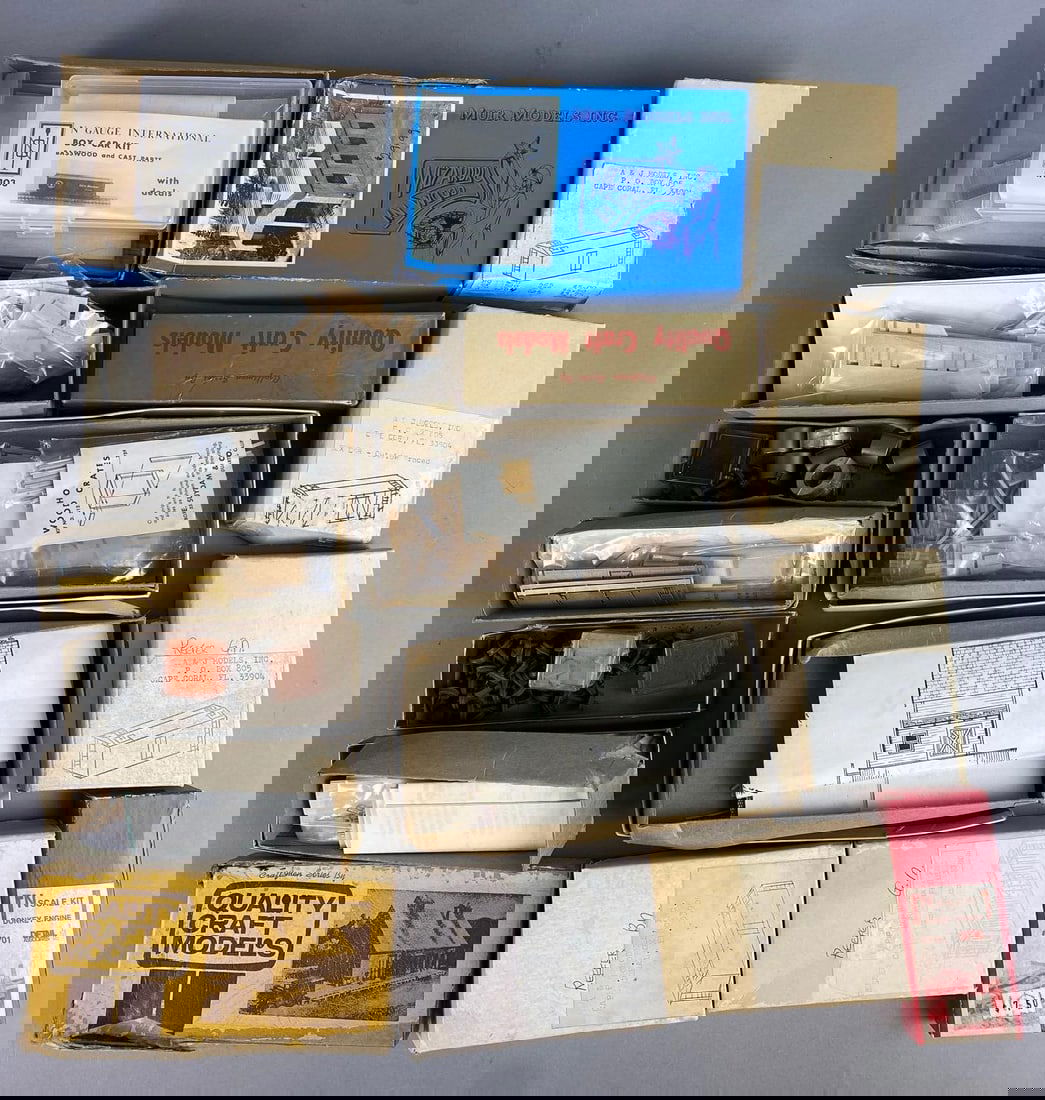 Group of Assorted N Scale Model Building Craft Kits and More (1 of 3)