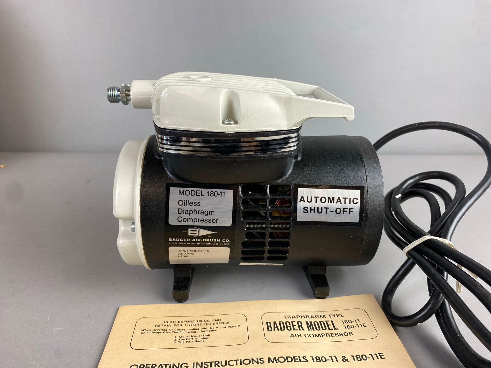 Badger Oilless Diaphragm Compressor - 2