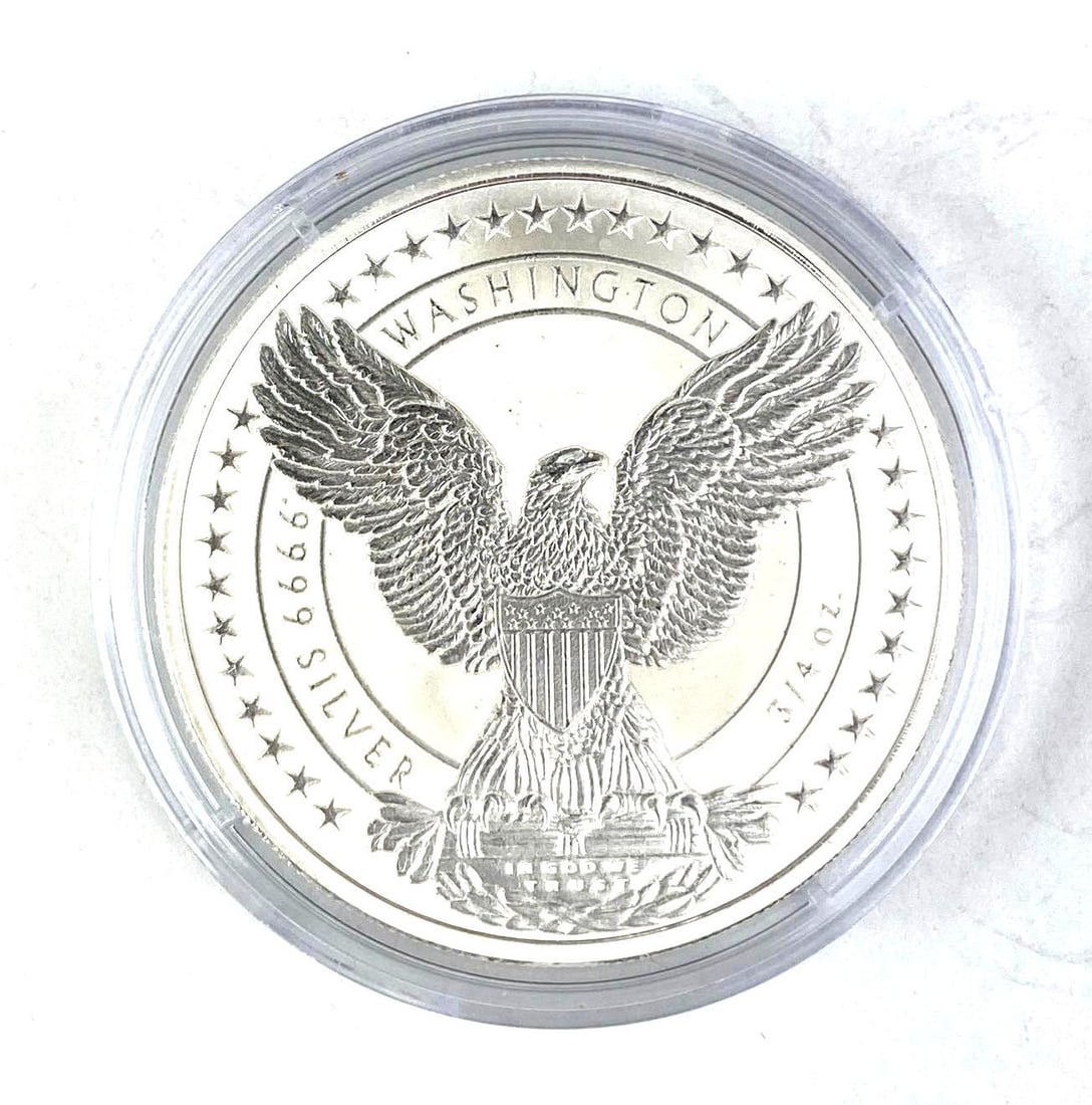 2025 NIEU $1 Washington 3/4 oz .9999 Silver Coin (1 of 2)