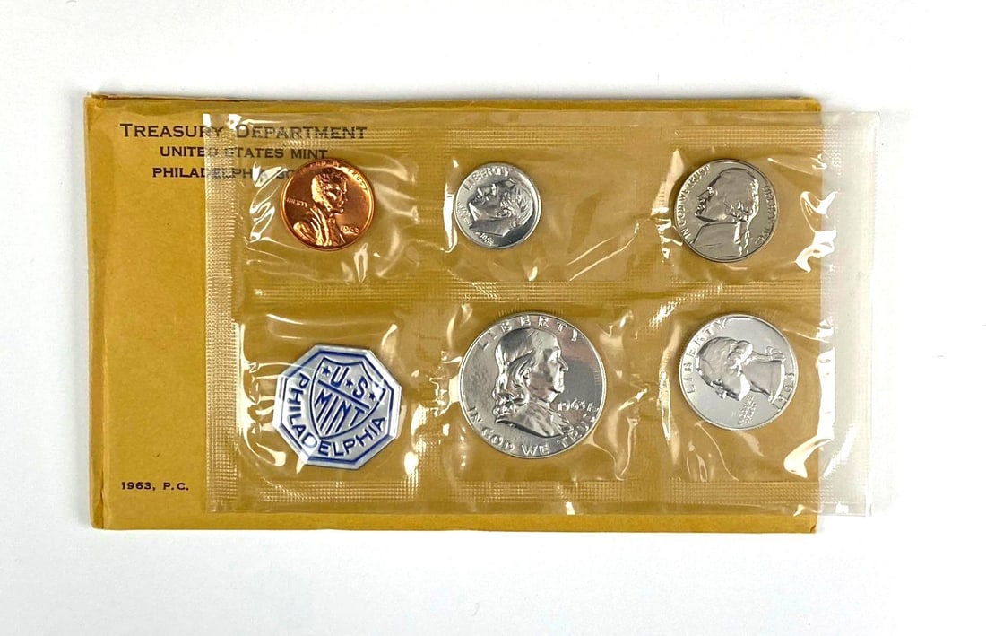 1963 US Mint Philadelphia Coin Proof Set (1 of 2)