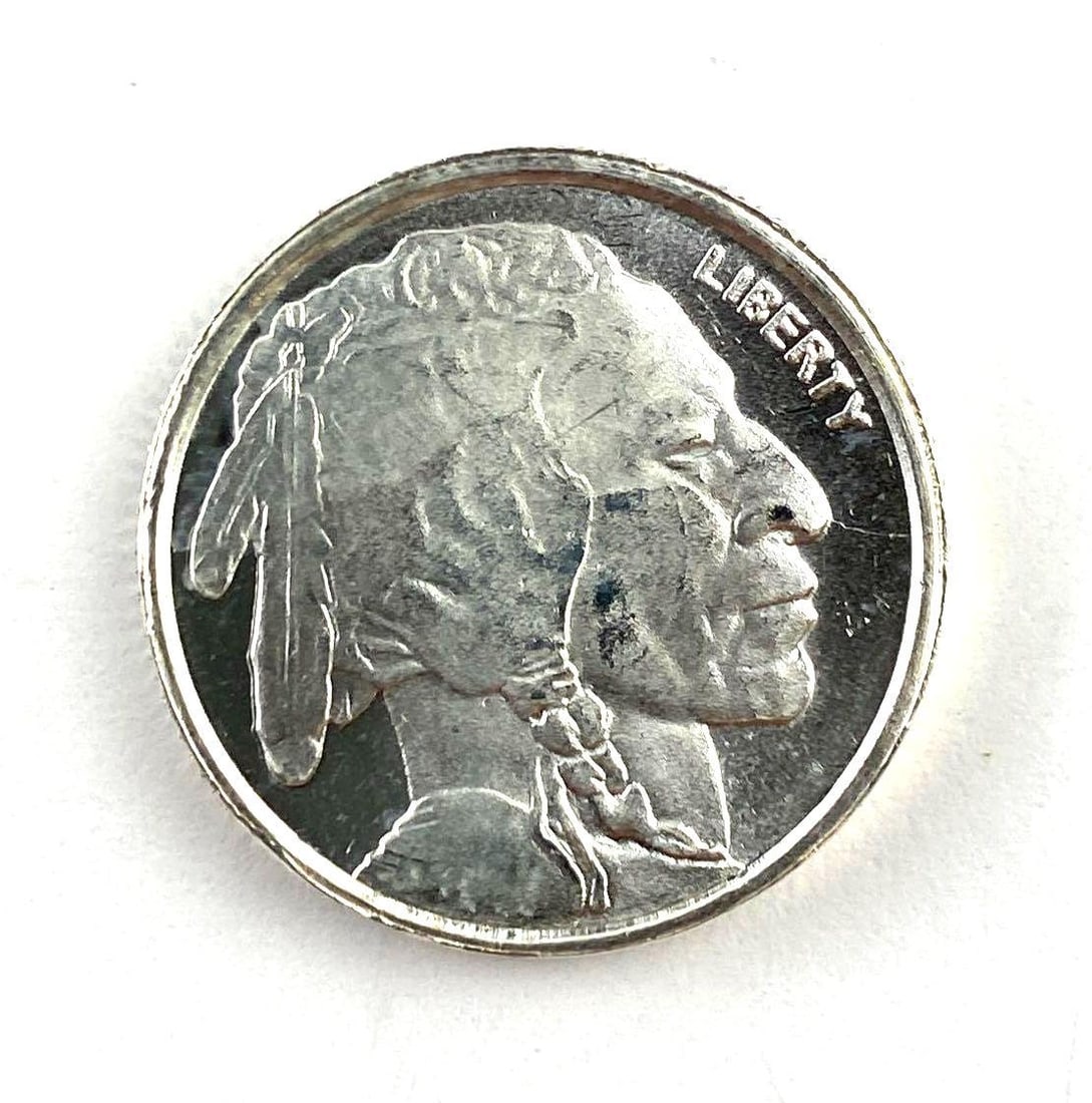 HM US 1/4 Oz .999 Fine Silver Indian Head Round (1 of 2)