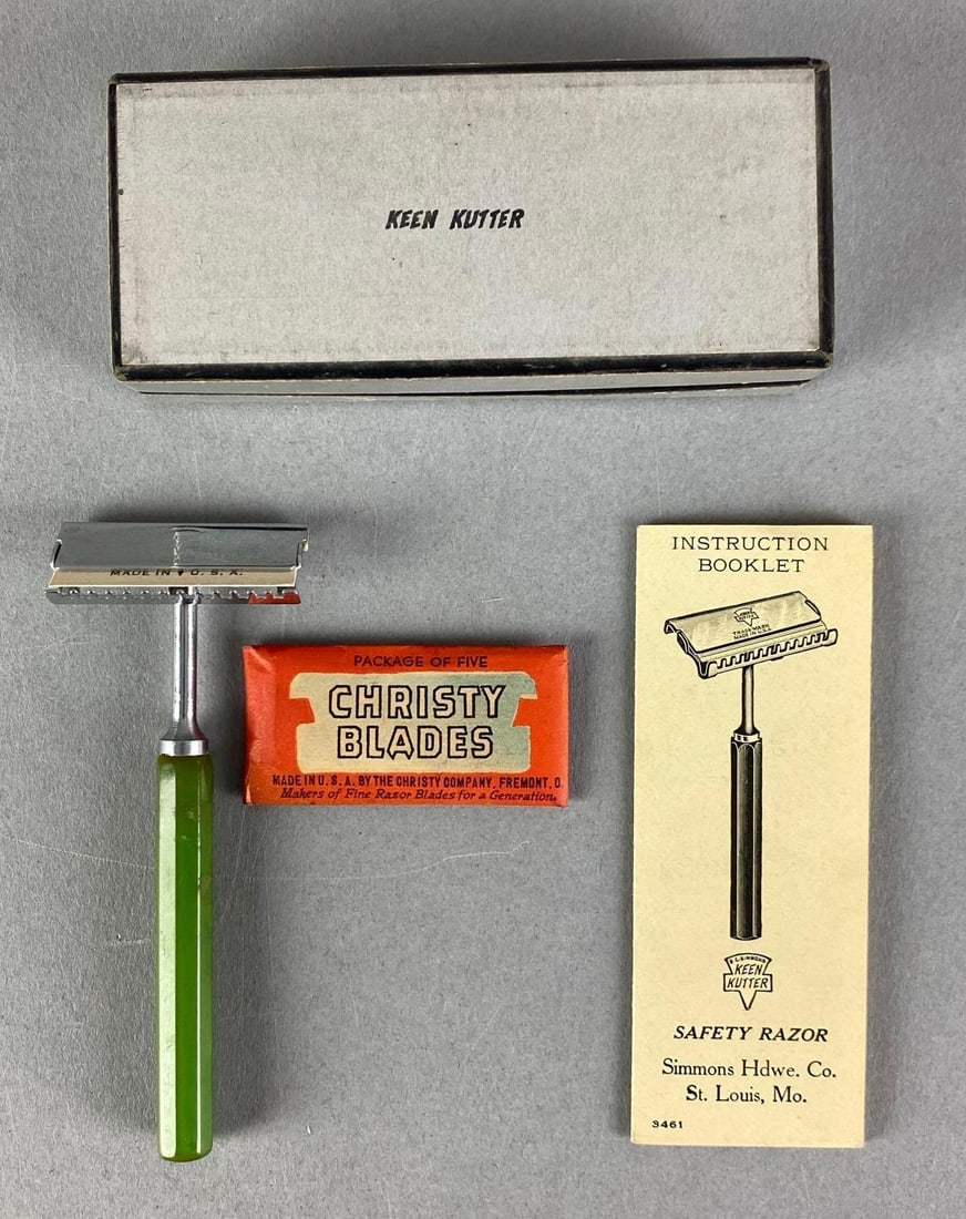 Keen Kutter Shaving Razor: Box measures 2” H x 4 1/4” W x 1” D