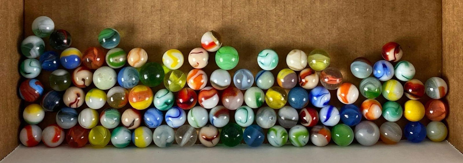 Group of 80+ Assorted Glass Marbles (1 of 3)
