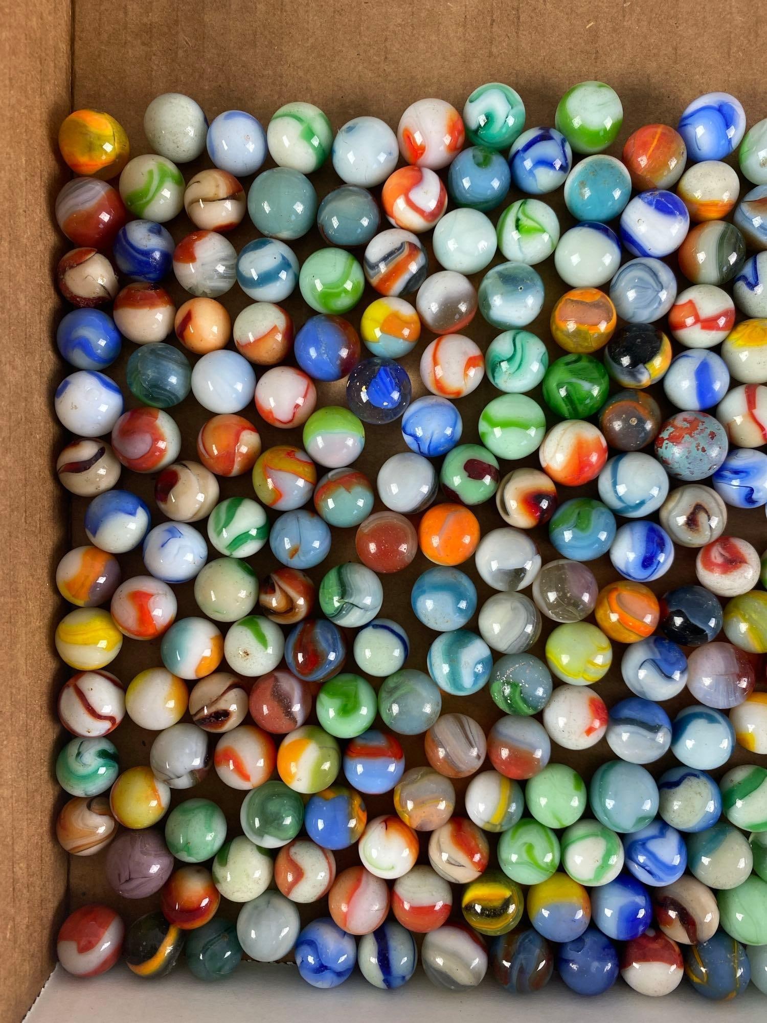 Group of 240+ Assorted Glass Marbles - 2