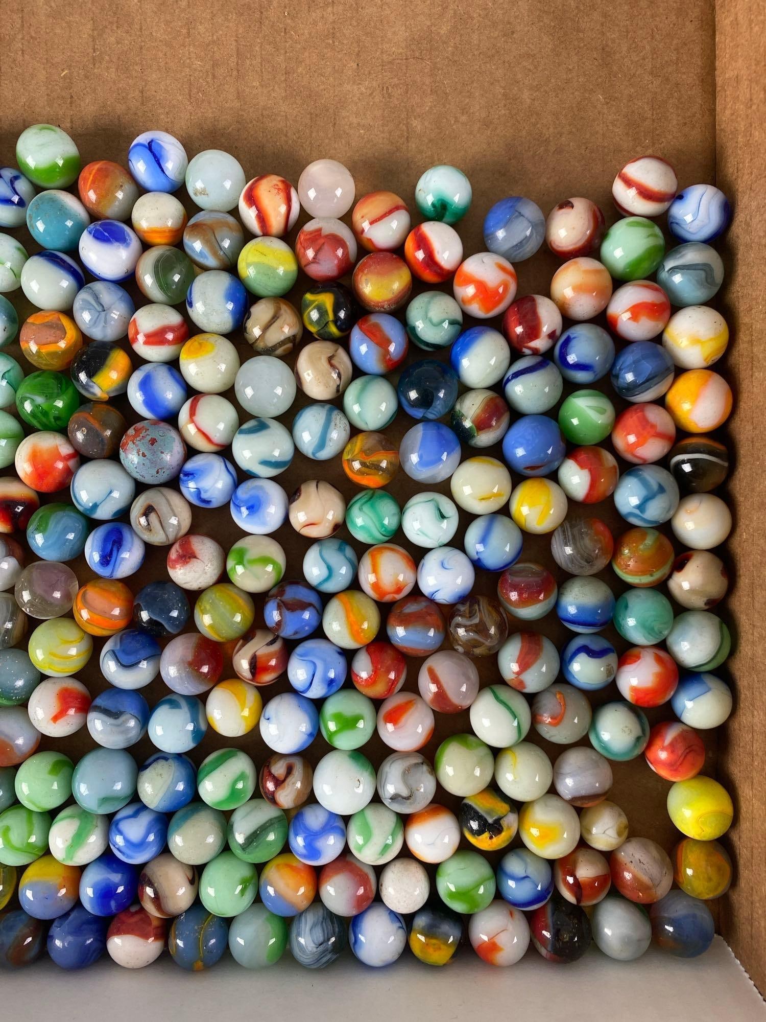 Group of 240+ Assorted Glass Marbles - 3