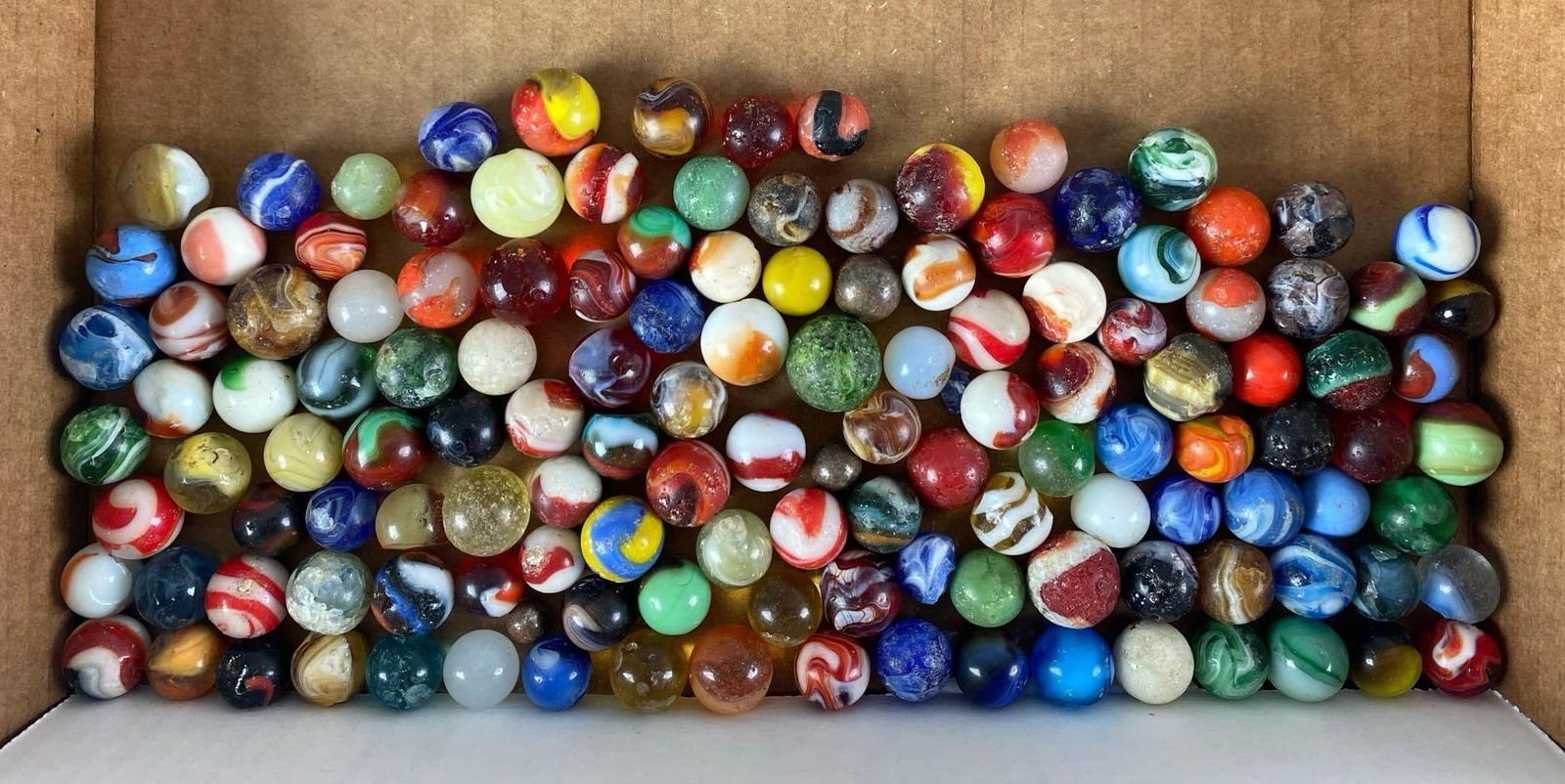 Group of 120+ Assorted Glass Marbles (1 of 3)