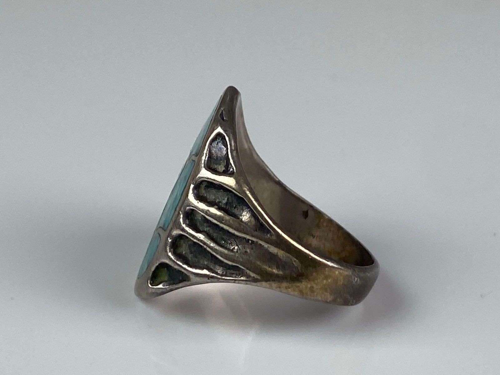 Sterling Silver Turquoise Native American Ring - 2