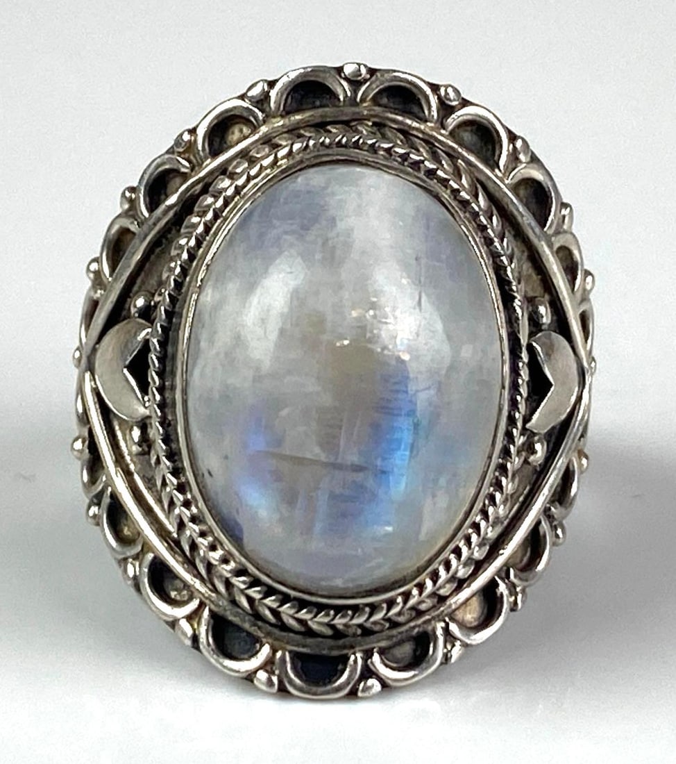 Sterling Silver Moonstone Ring (1 of 4)