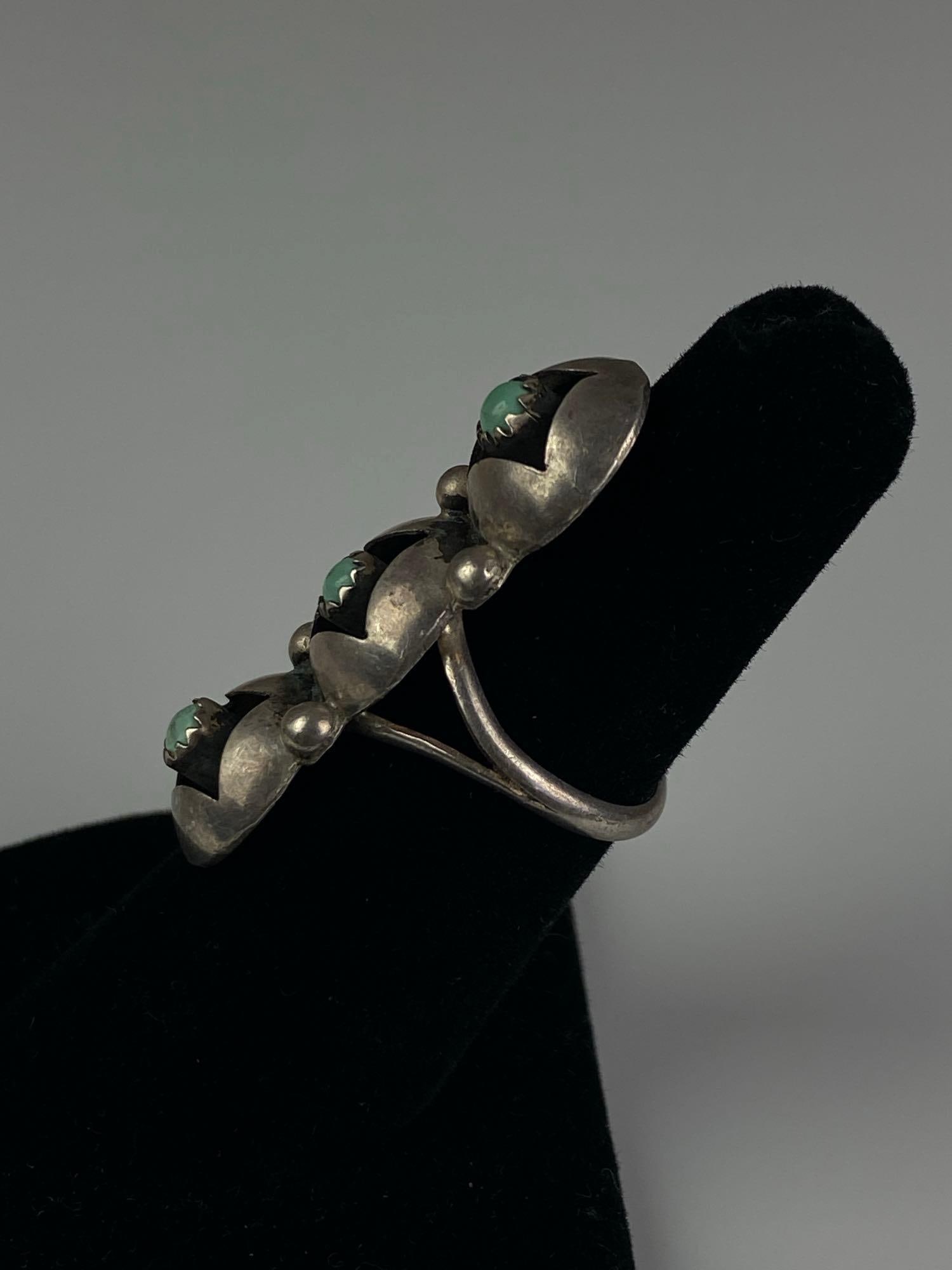 Sterling Silver Turquoise Ring - 2