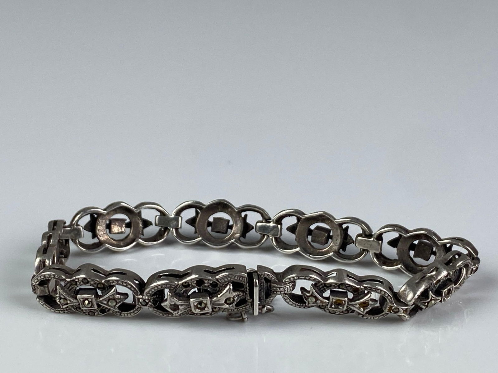 Sterling Silver Hematite Bracelet - 2