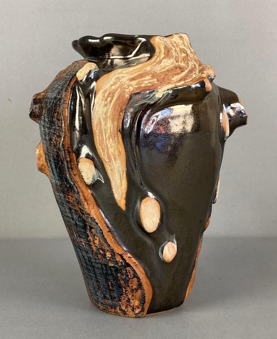 Seashell Art Pottery Vase (1 of 4)