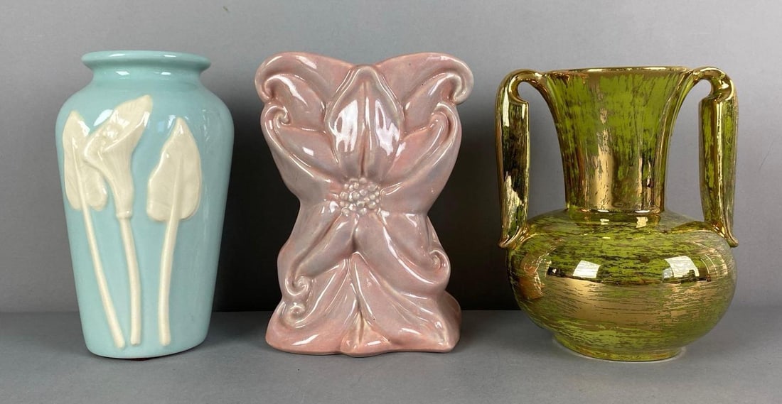 Group of 3 Art Pottery Vases (1 of 4)