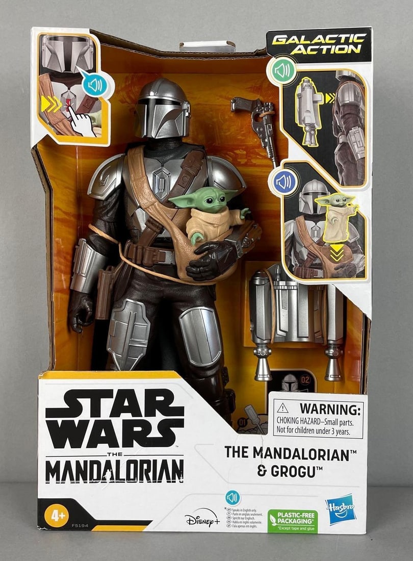 Disney The Mandalorian and Grogu Talking Action Figure: 11 1/2", original packaging