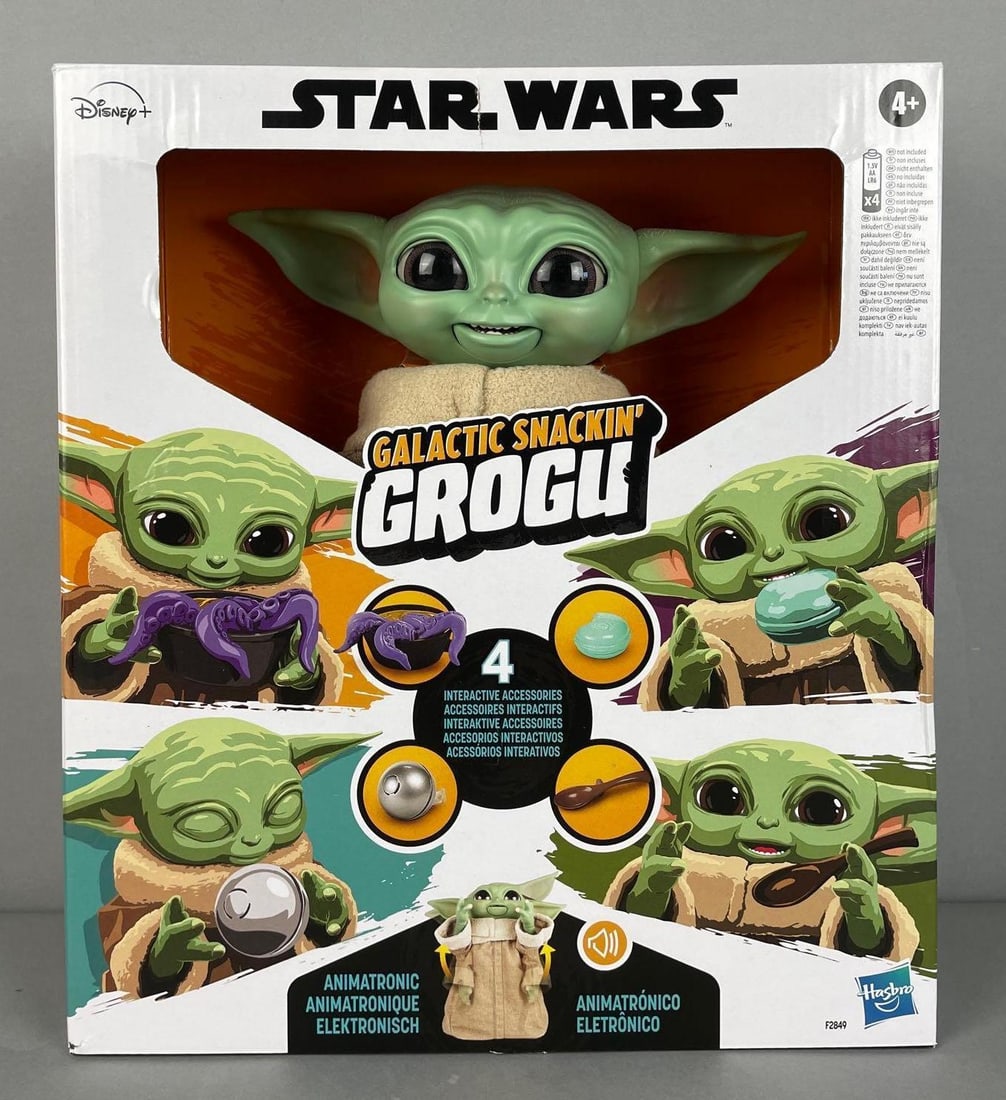 Hasbro Disney Star Wars Galactic Snackin' Grogu Animatronic Doll: Like new in original packaging