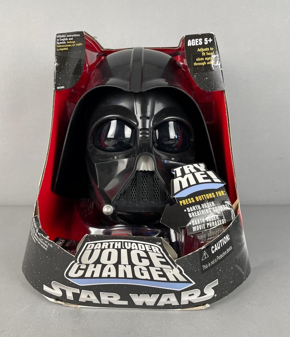 2004 Hasbro Star Wars Voice Changer Darth Vader Helmet: New in original packaging
