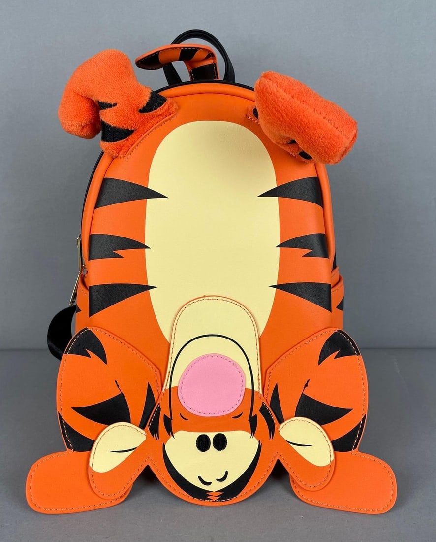 Loungefly Disney Tigger Mini Backpack: Measures 12 1/2" x 9" x 6"
