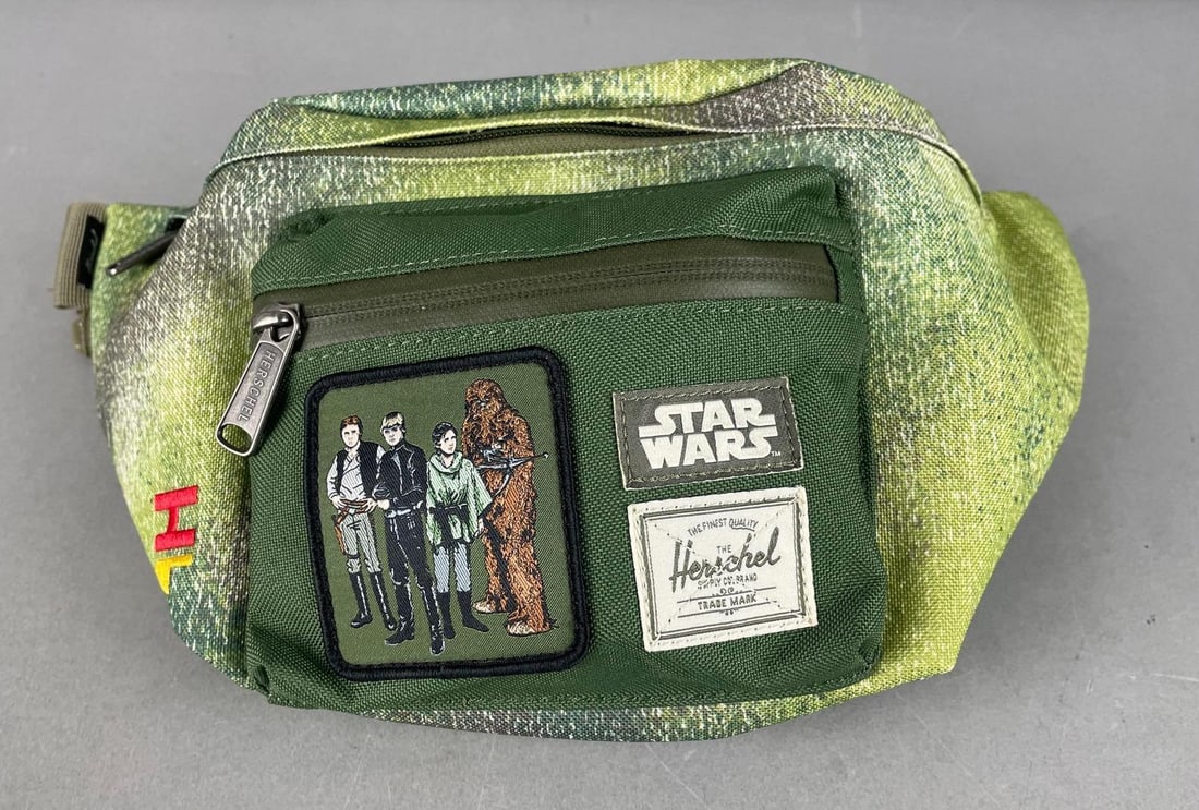 Herschel Supply Star Wars Fanny Pack: Return of the Jedi 40th anniversary, measures 7" x 13" x 3 1/2"