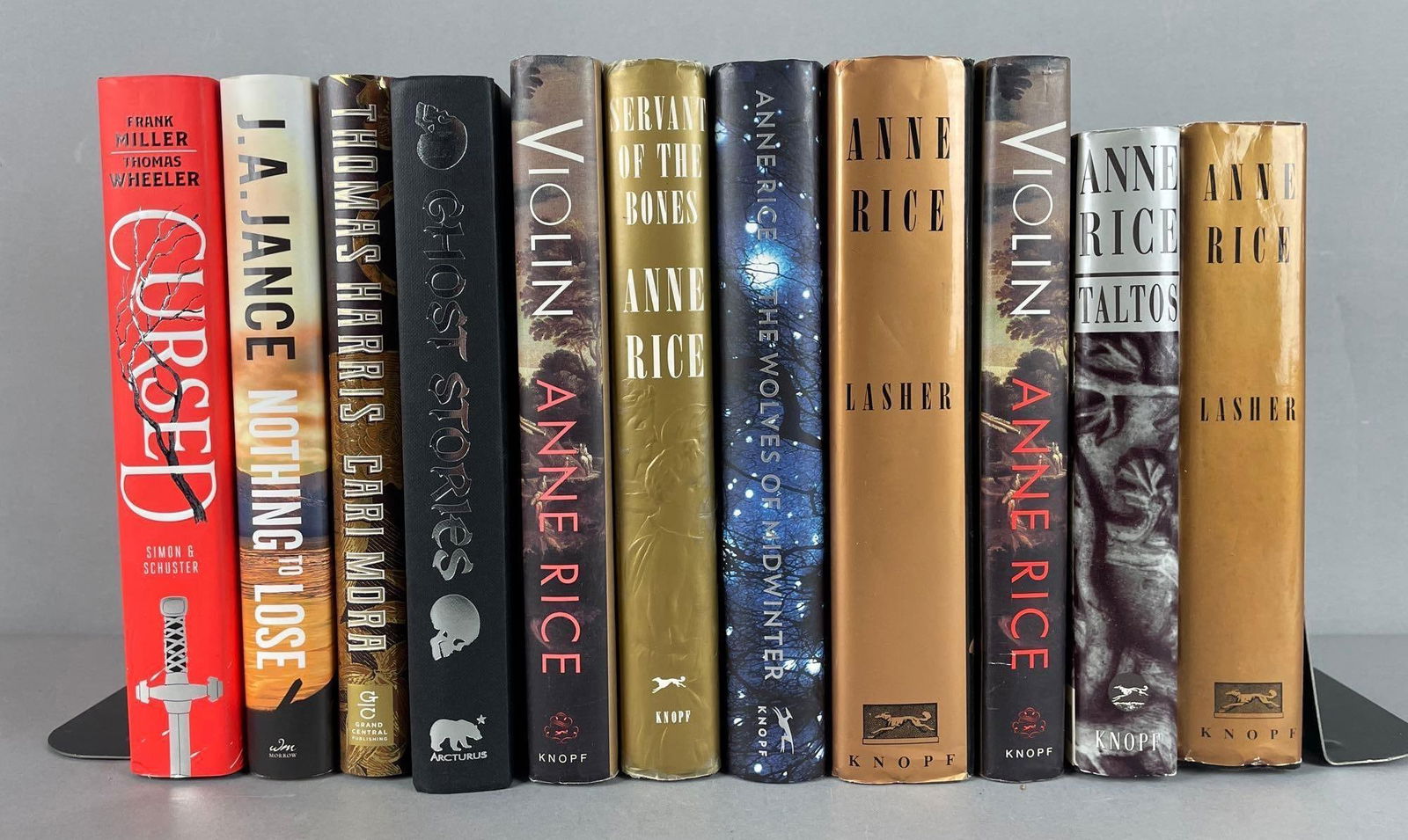 Group of Anne Rice Hardcover Books and More: Includes ghost stories, cursed, lasher