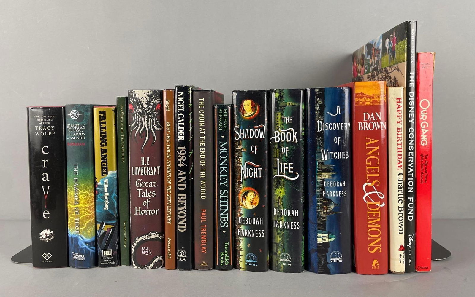 Group of Hardcover Books: Includes Lovecraft great tales of horror, Disney , our gang, and more, largest measures 12 1/4" x 9 1/2"