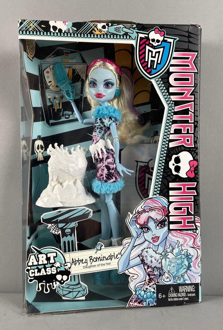 Mattel Monster High Art Class Abbey Bominable Fashion Doll: 2013 original packaging