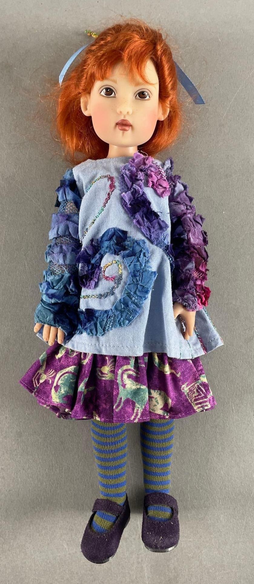 2010 Helen Kish Bethany Blue Hues Articulated Doll: Measures 12"