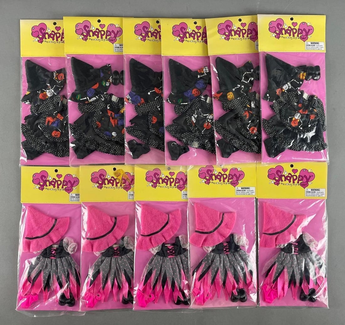 Group of Goodreau Snappy Doll Witch Clothes: Original packaging