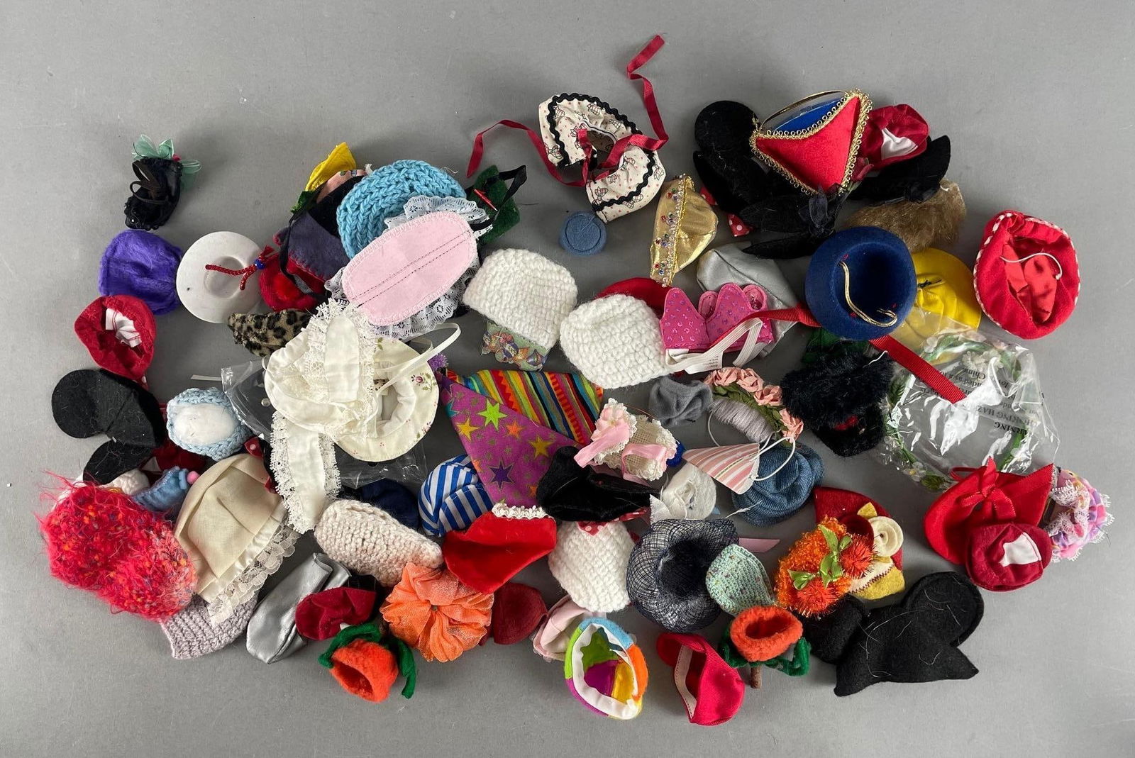 Group of Goodreau Doll Hats: Includes Mickey Mouse ears