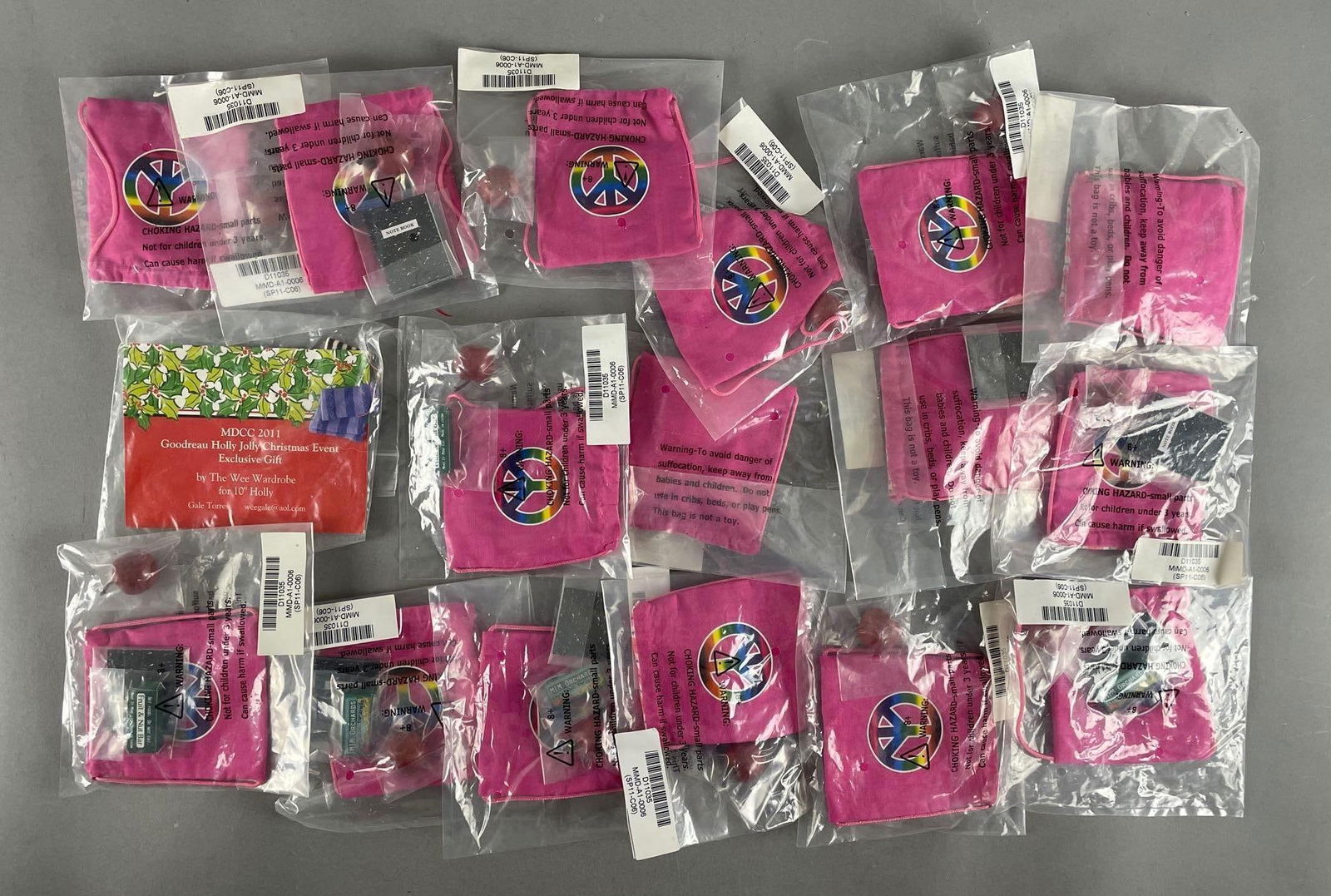 Group of Goodreau Doll School Accessories: Includes 2011 holly holly Christmas event gift