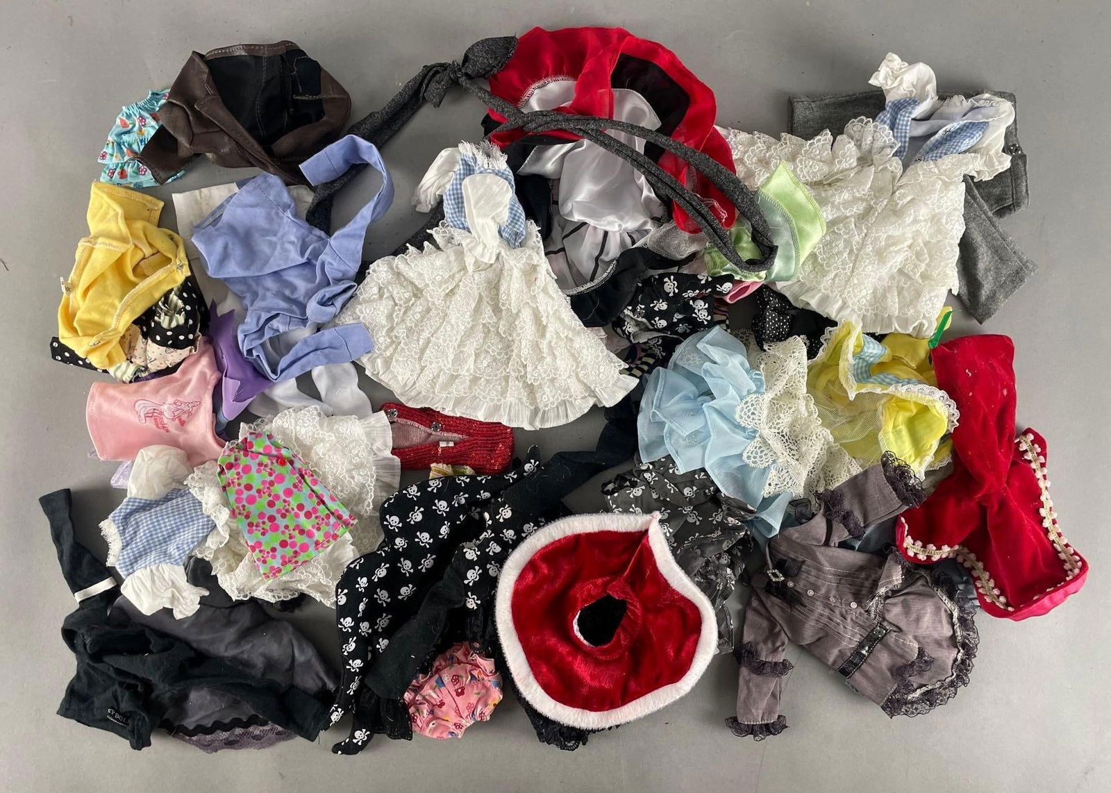 Group of Goodreau Ball Jointed Doll Clothes: Includes Dorothy, Christmas