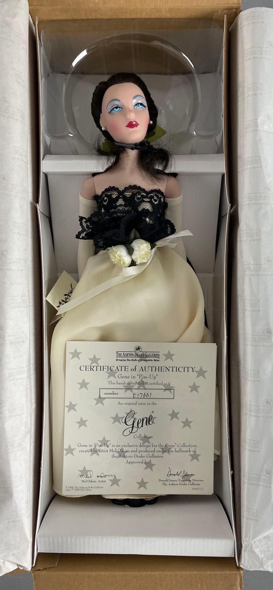 Ashton Drake Gene in Pin-Up Fashion Doll: Limited edition of 350, Mel Odom signed box, UFDC 50th anniversary