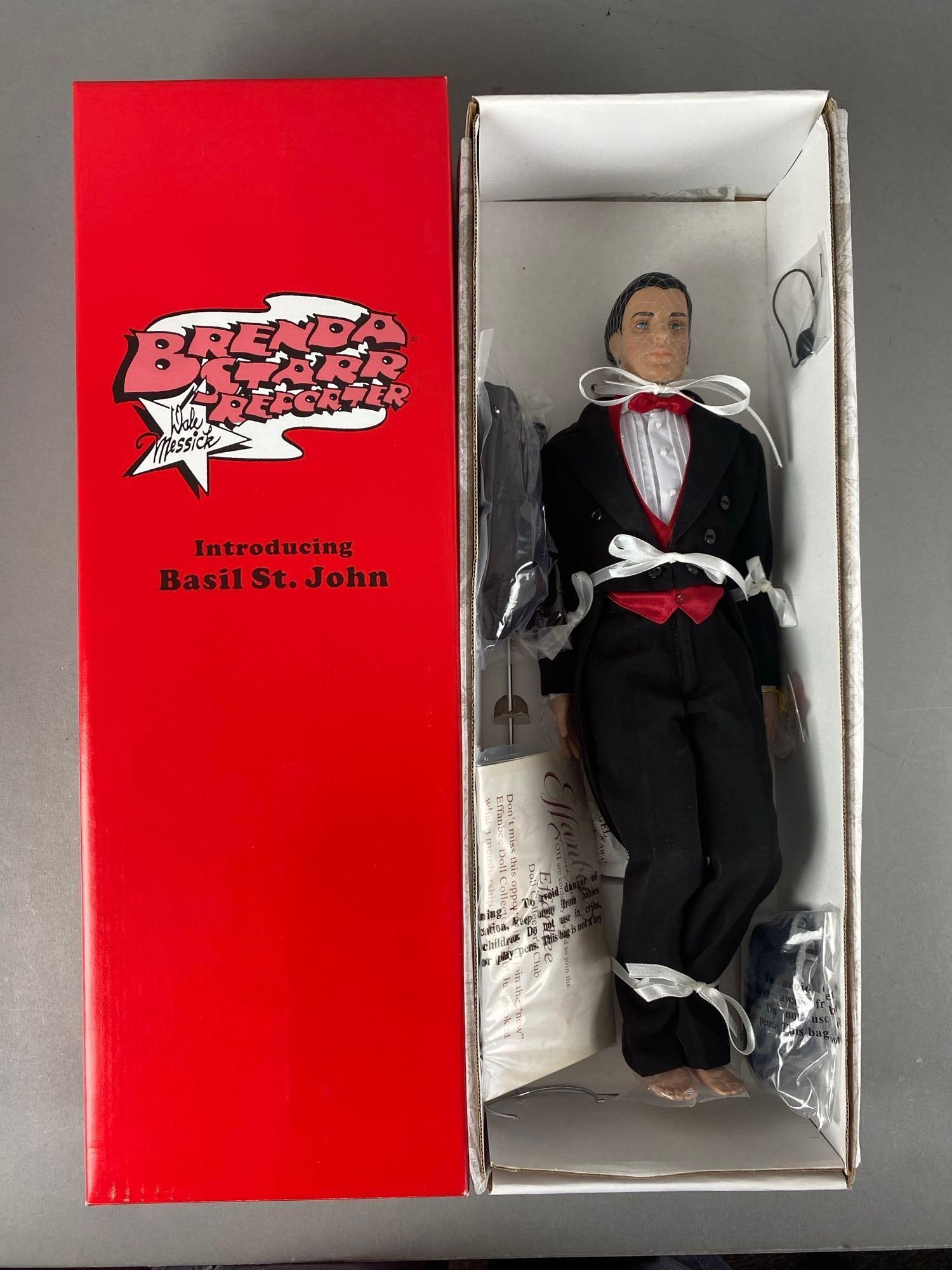 2005 Brenda Starr Mystery Man Fashion Doll: Like new in original box with COA, box measures 4” H x 7” W x 20” D