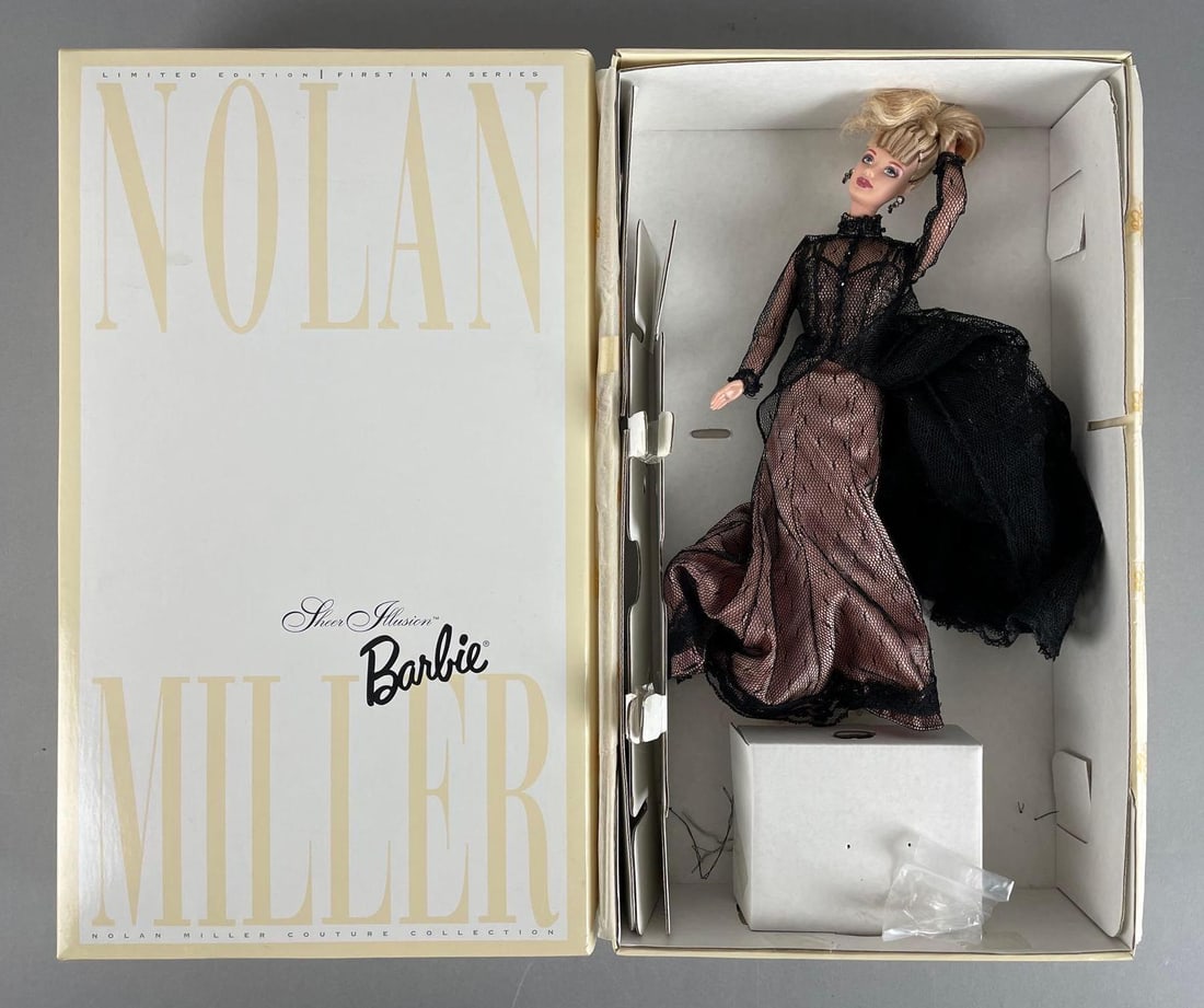 Mattel Sheer Illusion Barbie Fashion Doll: Nolan miller couture collection