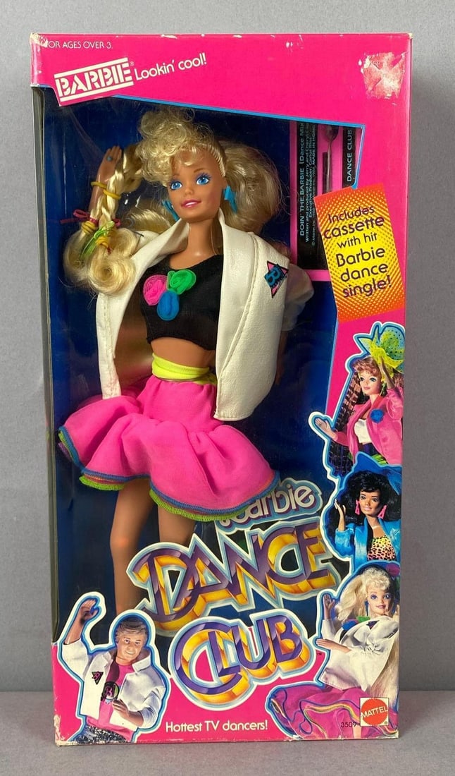 1989 Mattel Barbie Dance Club Fashion Doll: Sealed in original packaging.