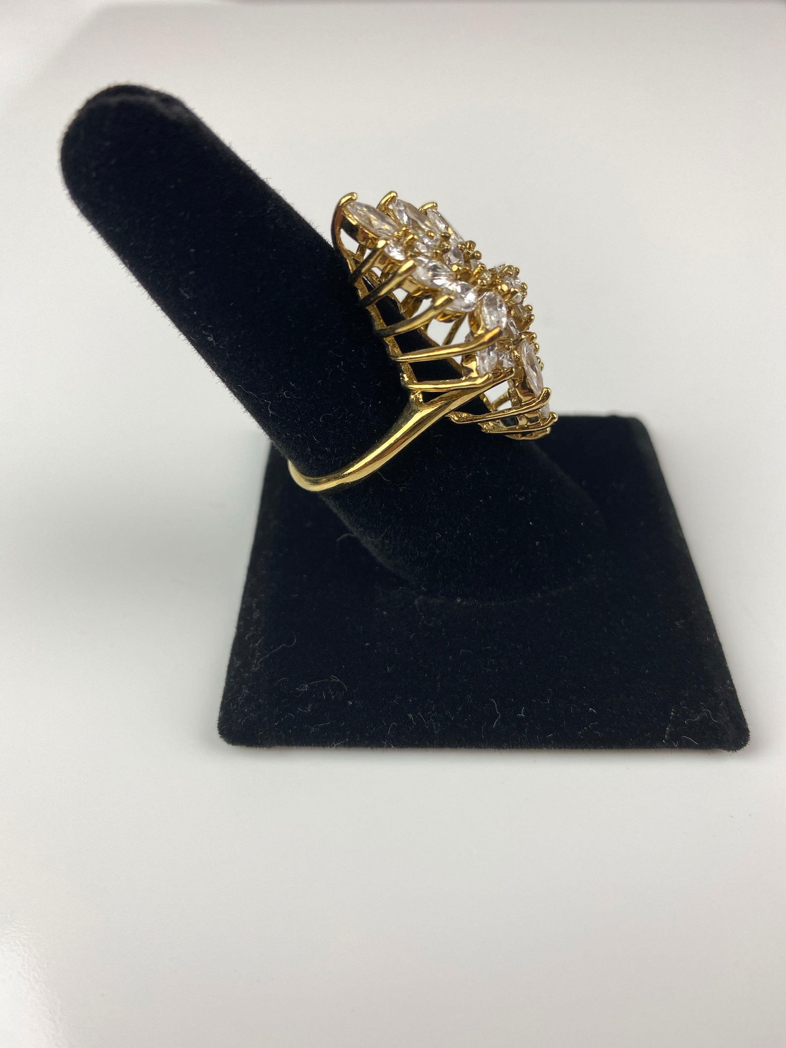 CZ Cluster .925 Sterling Silver Ring - 2